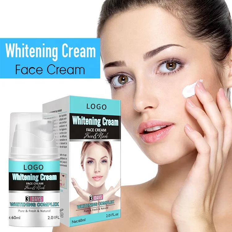 Private label customized african face whitening cream lotion neck skin moisturizing whitening cream