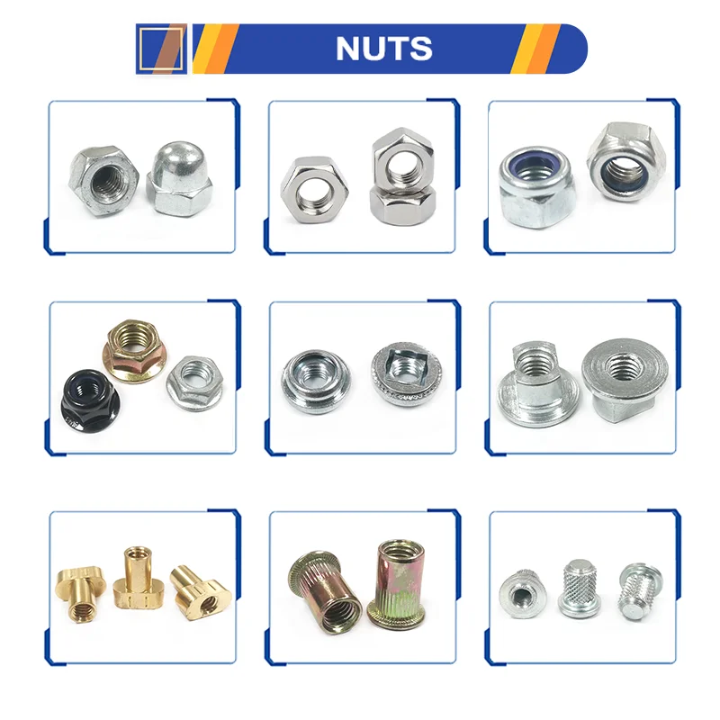 Din1587 Waterproof Rust-Proof Nylon Lock Semi-Round Ball Hex Hexagonal Head Galvanized 304 Stainless Steel Carbon Steel Cap Nut