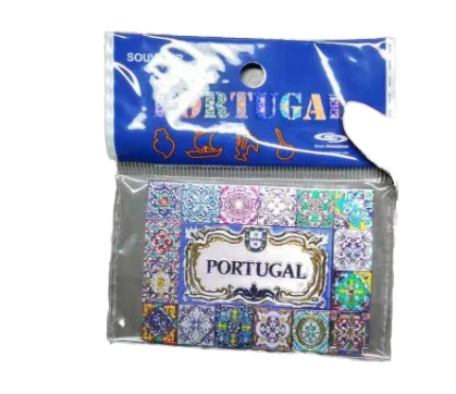 Customized Design Barcelona Souvenir Foil Fridge Magnet Promotional Refrigerator Magnets from Portugal