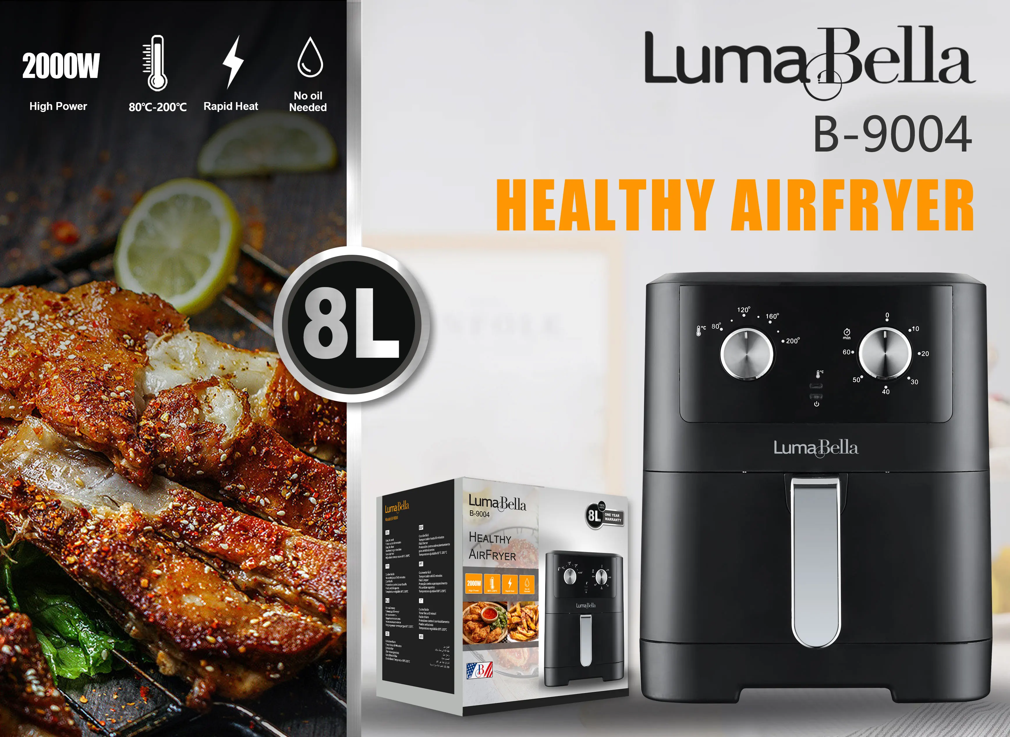 9004 Luma Bella лидер продаж 8 л