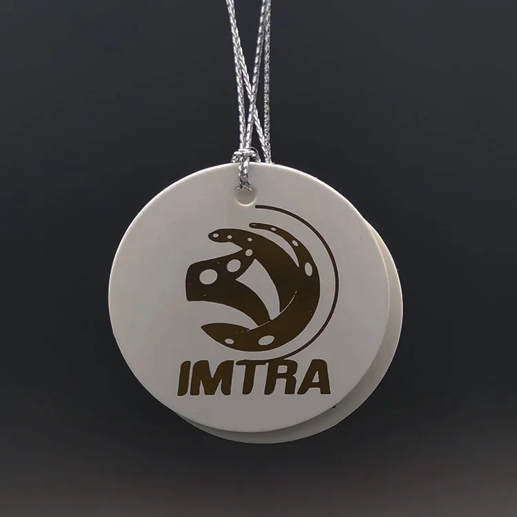 Gold Foil Stamping  Jewelry Price Tags String Cloth Tags For Label