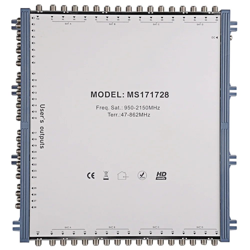 Satellite multiswitch 17 in 28 out Каскадный кабель