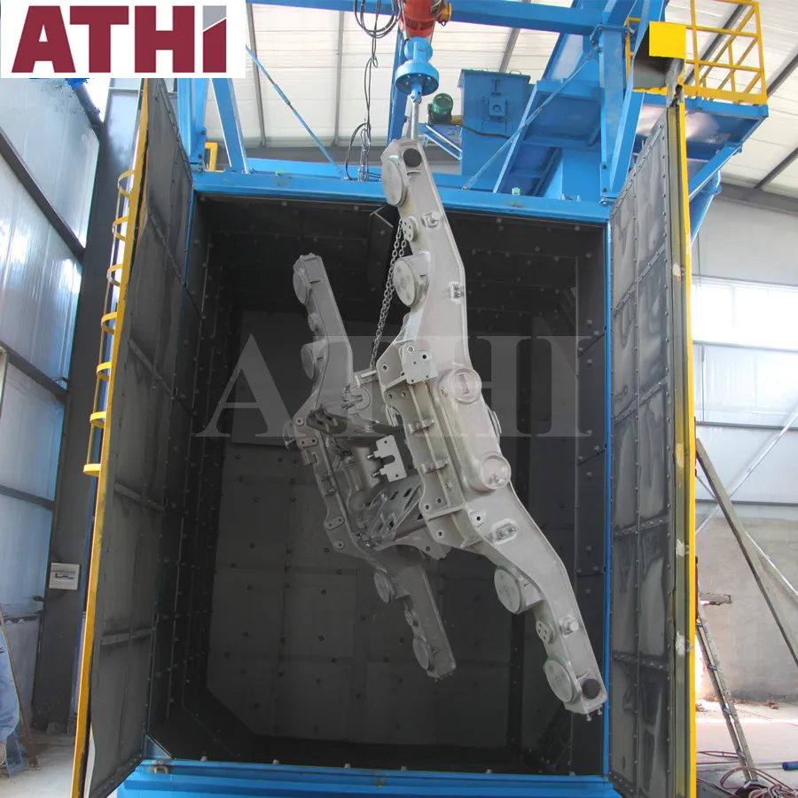 Огромные Литые Запчасти для железнодорожных автобусов, Очистительная дробеструйная машина