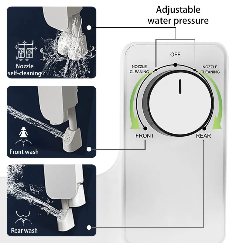 Hot Selling Cold Water Bide Shattaf Custom Clean Anus Bidet Bathroom Non Electric Bidet Attachment For Toilet