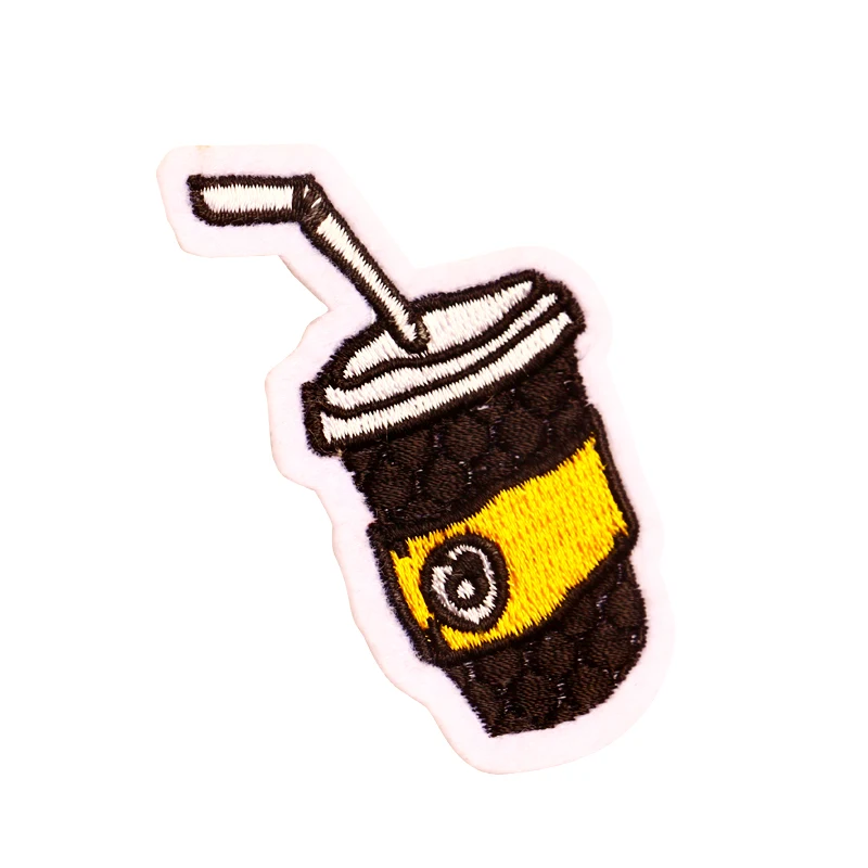 girly lovely Drinks made in China patch military embroidery badge