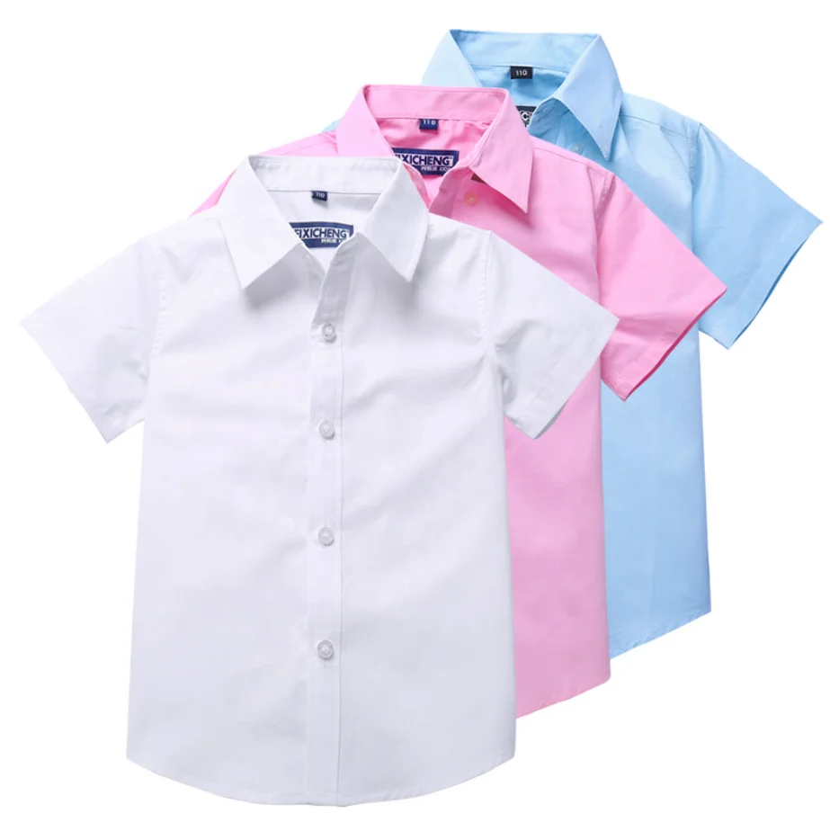 custom logo accepted good quality eco-friendly EU size  wholesale school shirts uniform