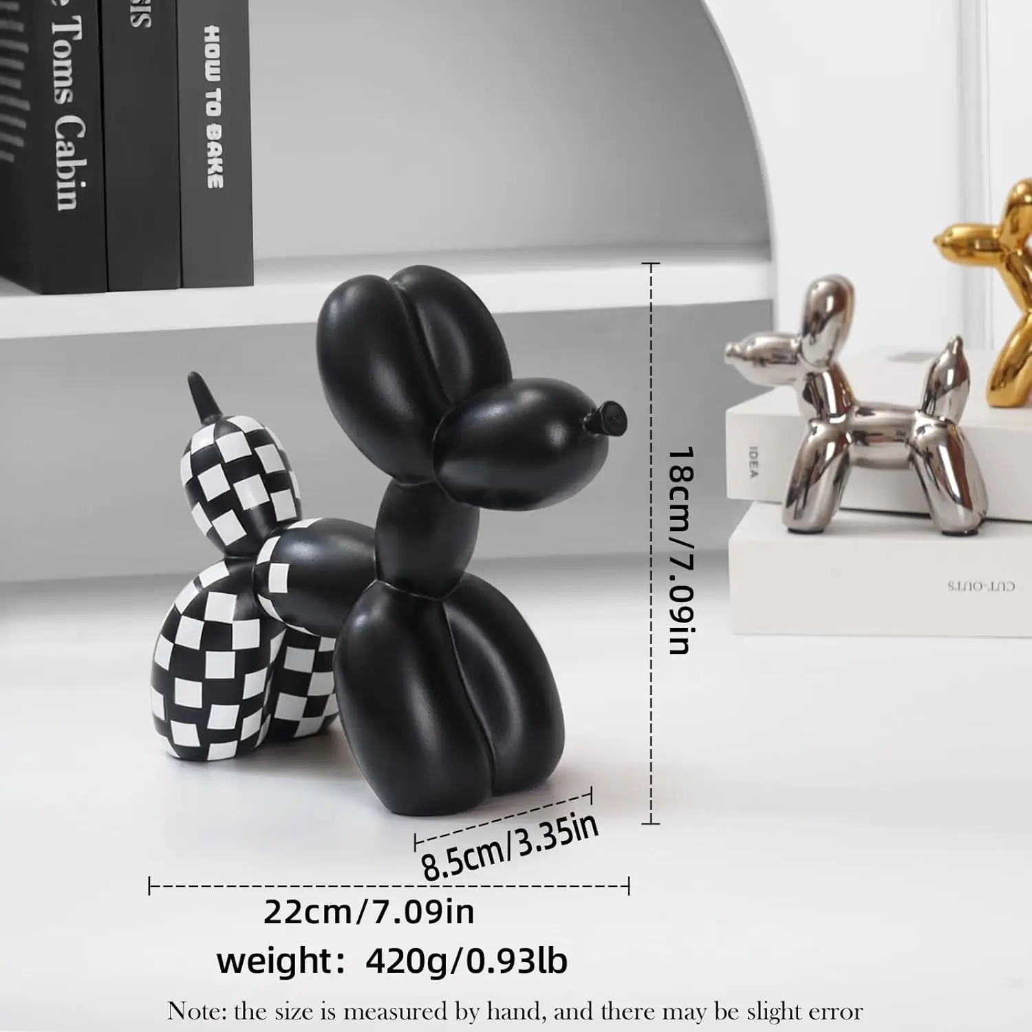 Balloon Dog Decor Animal Statue Funny Decoration Funky Cute Statues Home Decor for Shelves