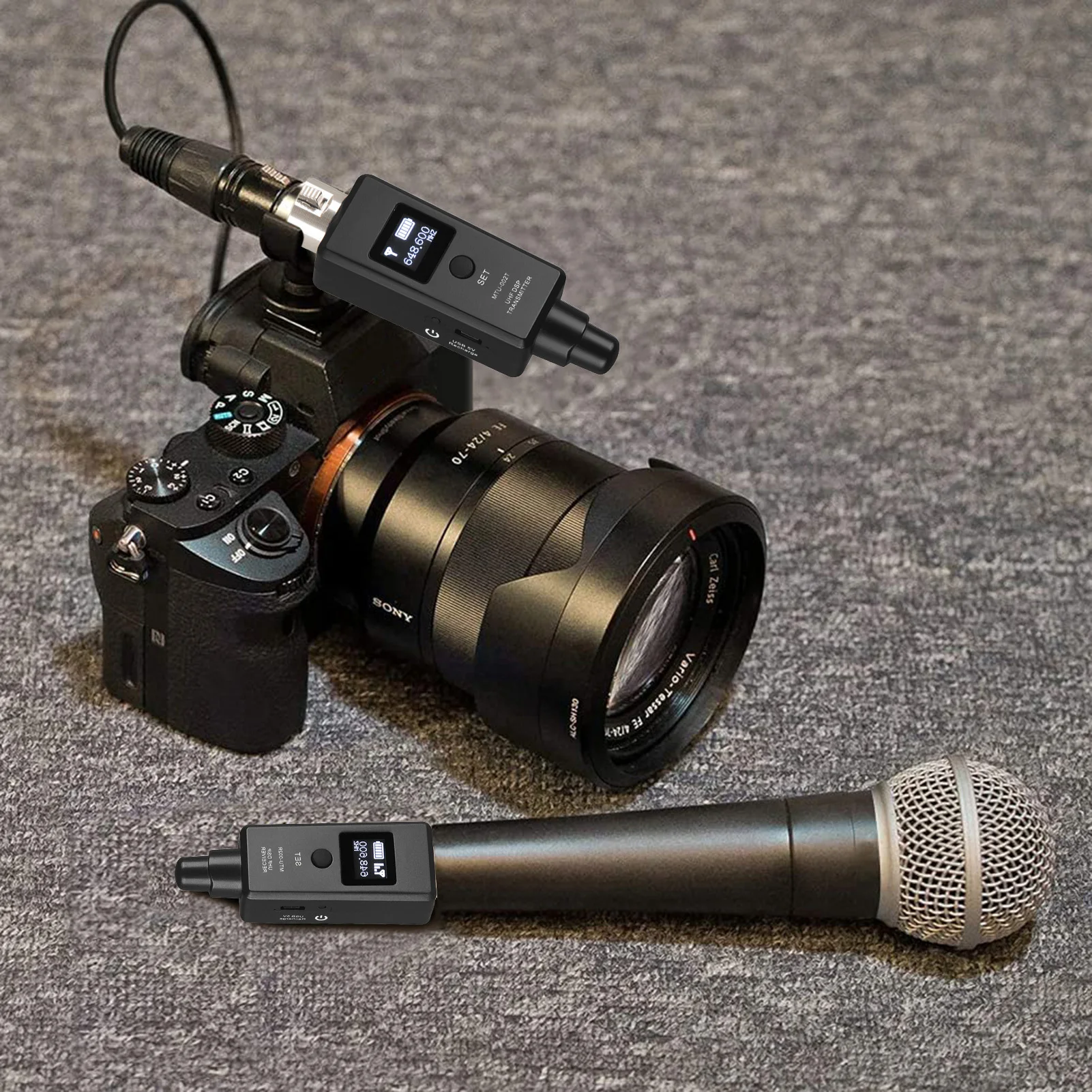 Профессиональный UHF Беспроводной xlr адаптер для динамика цифровой микрофон проводной беспроводного аудио