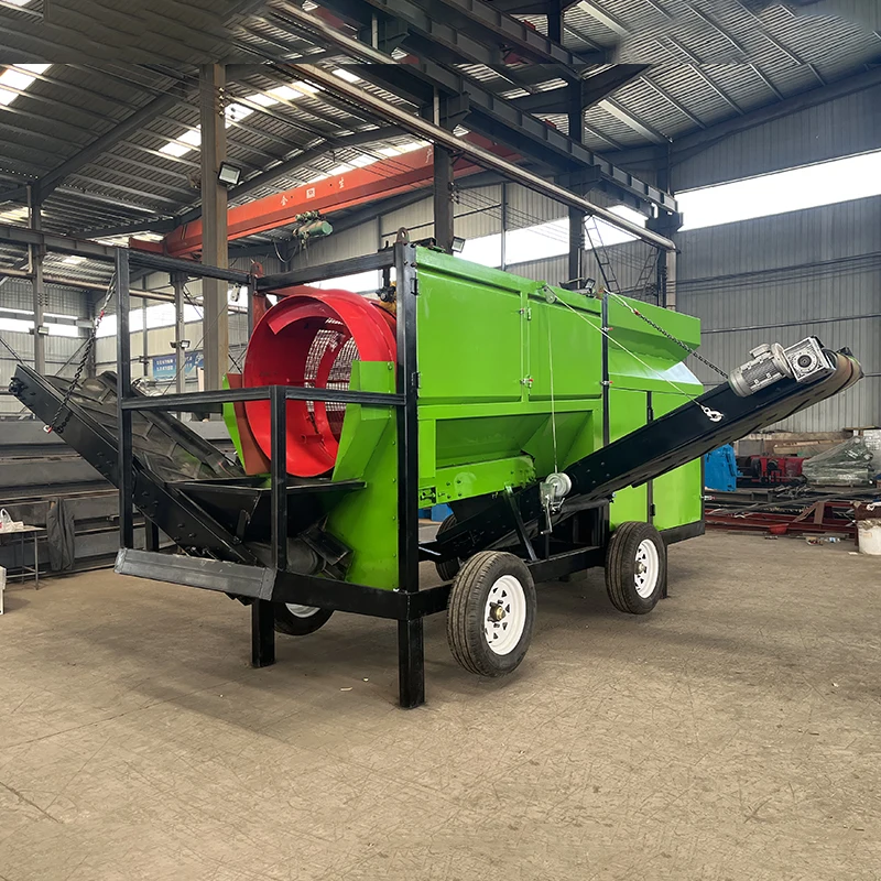 China Supplier Direct Fertilizer Sorting Equipment Compost Trommel Sieve