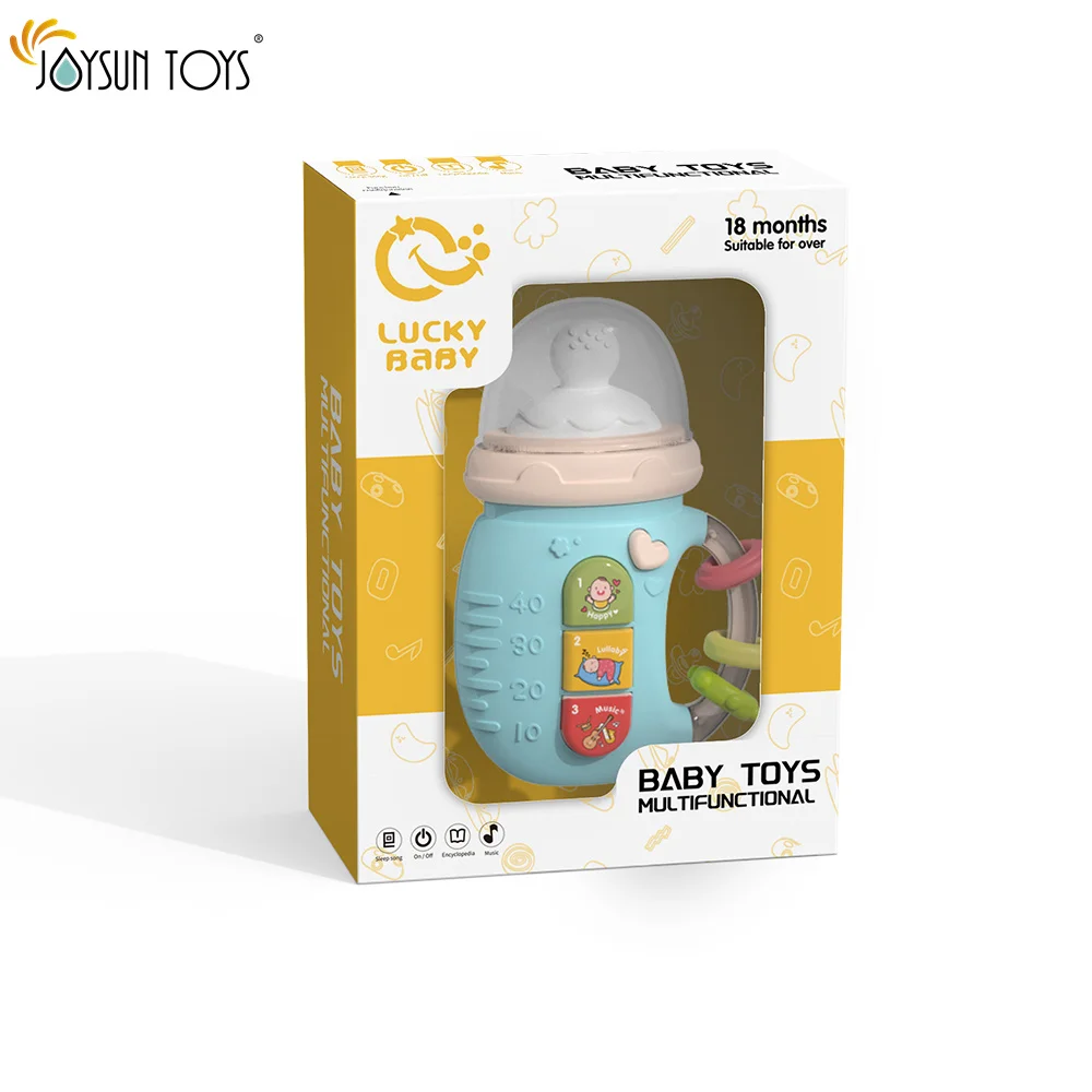 Light Up Music Baby Toys for  0 Months Early Learning Educational  Keyboard Infant Toys Puzzle multi-functional Baby Bottle