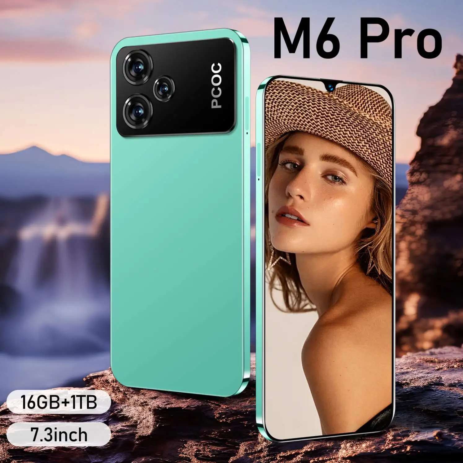 M6 Pro Smartphone AMOLED Turbo Charging Original Global Version with 5G Lcd Quad Core 5g Mobile Phones 5MP Android 10