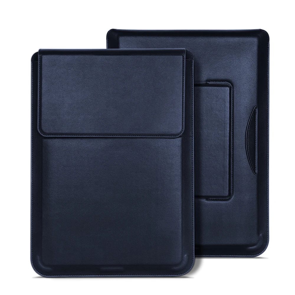 Good Quality Shockproof Laptop Sleeve Case Magnetic Laptop Sleeve Stand Bag Leather 4 in 1 Unisex Laptop Bag