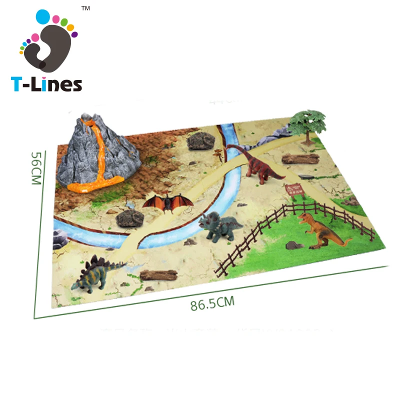 Popular Items Educational Realistic Small Dino Plastic Model Dinosaur Play-set Toys Figure Board Game For Kids