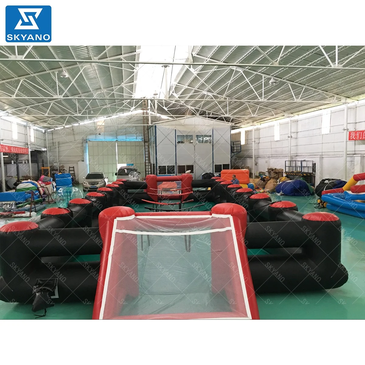 Inflatable human table football game human body rocker football inflatable human soccer table games for sale