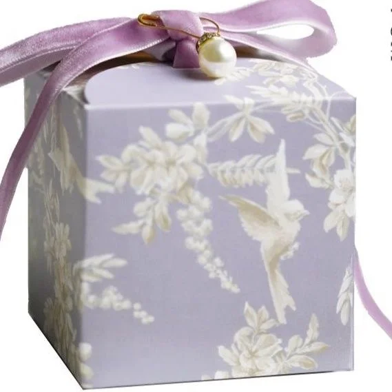 Wholesale custom printed luxury cardboard baby shower party snack sweet chocolate paper bags for gifts