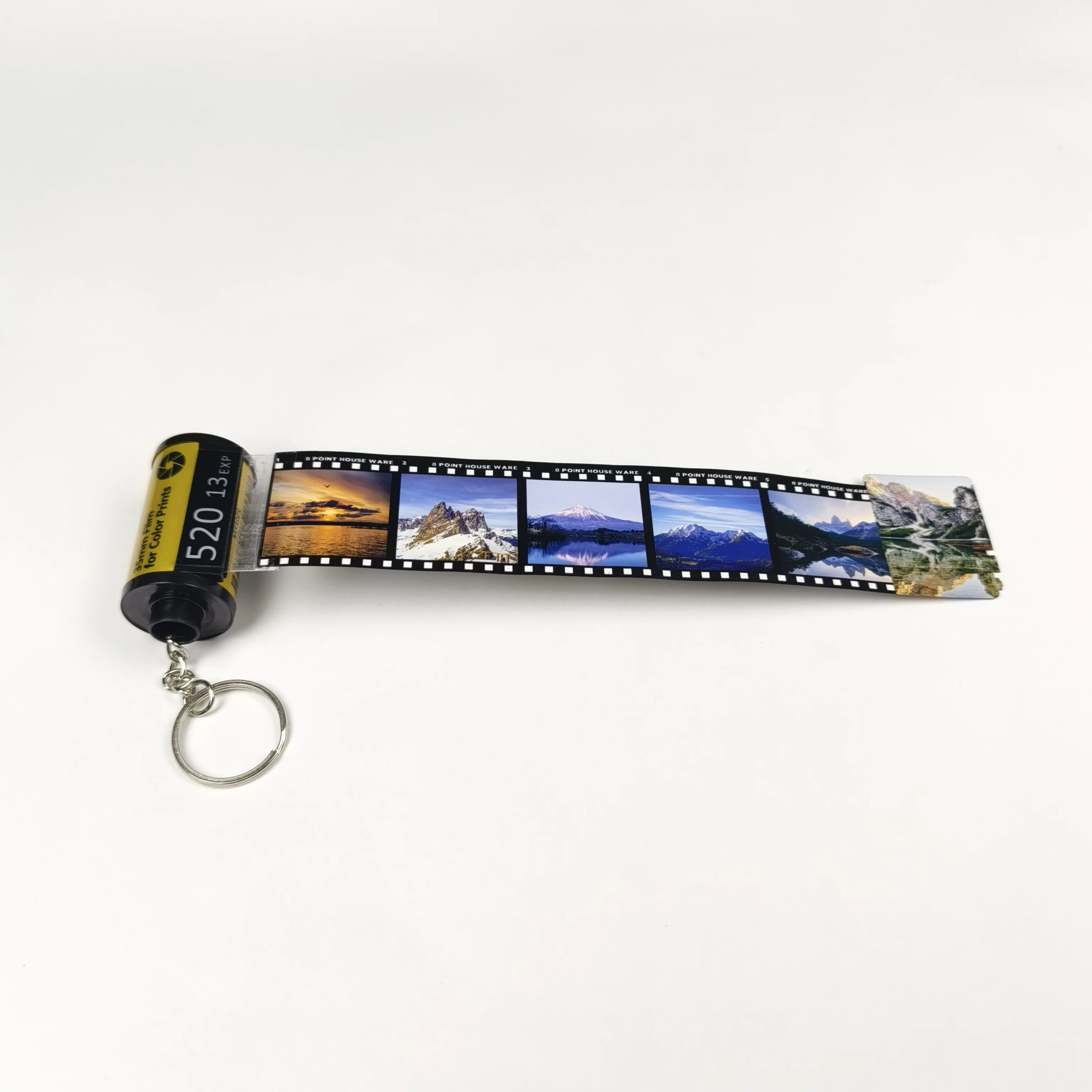 Sublimation Camera roll keychain PET blanks double sided blanks Memory film