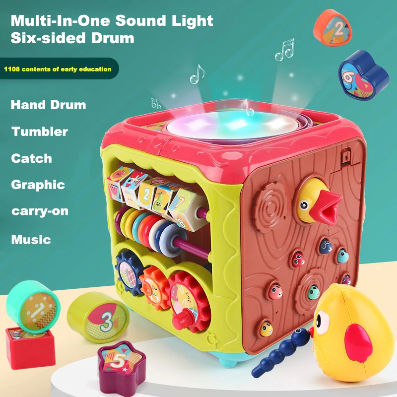 Educational Learning Toys Birthday Gifts For Boys Girls Toddlers Bead Maze Montessori Developmental Toys Baby Activity Cube