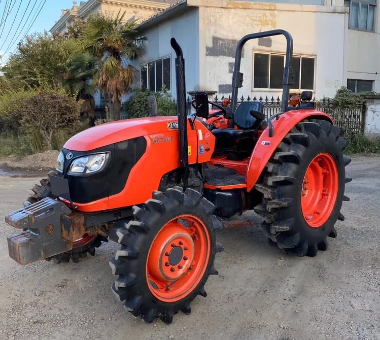 Дешевые б/у тракторы kubota 70hp 85hp 95hp колесный сельскохозяйственный трактор в