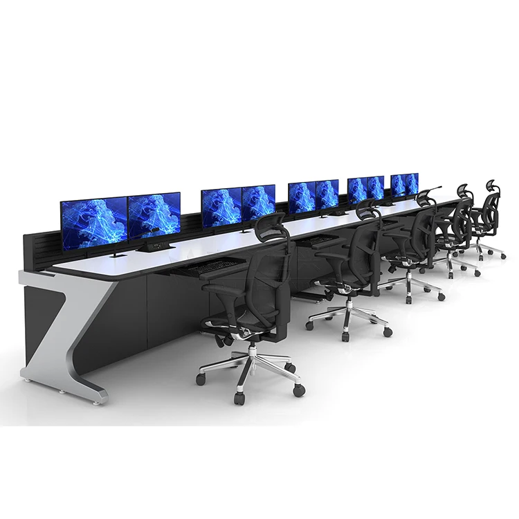 New Design Five Seats Advanced Monitoring Console Control Room Console