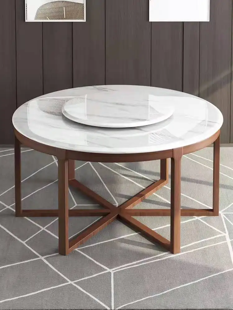 Nordic Modern Dining Room Table Simple Round Personality Marble Dining Table