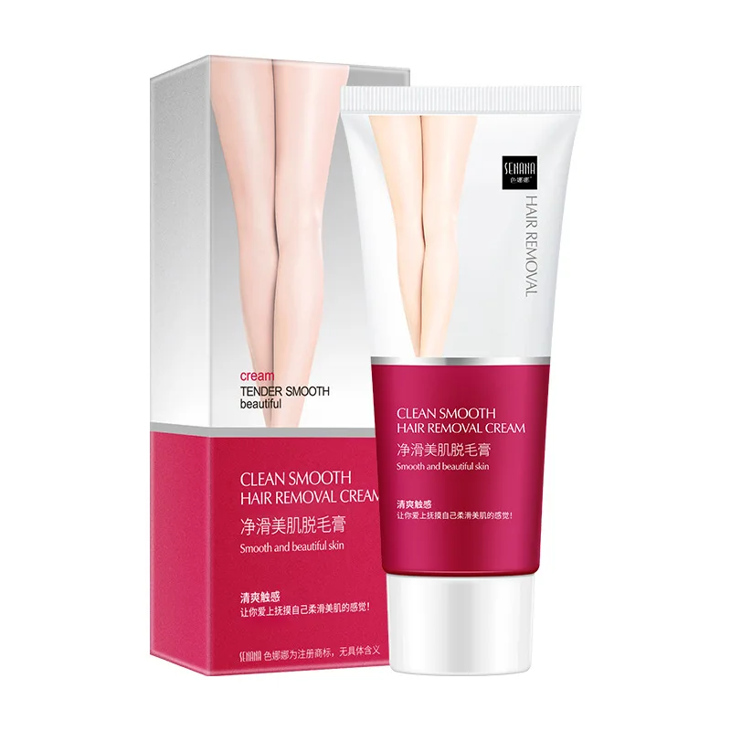 OEM SENANA wholesale shaving hair removal herbal mild smoothing skin cream permanent beauty body hair removal cream