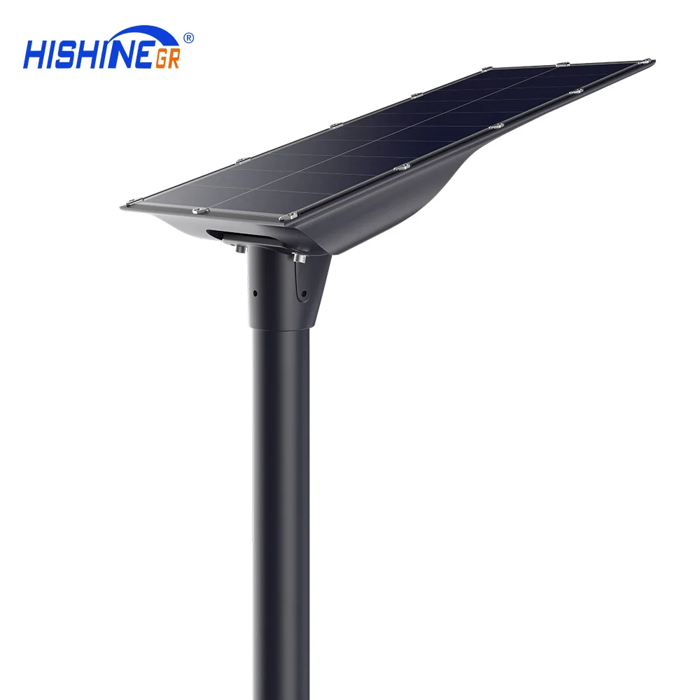 Outdoor Waterproof High Lumen Energy Saving All In One Integrated Road Smart Led Solar Street Light 60W Cold White