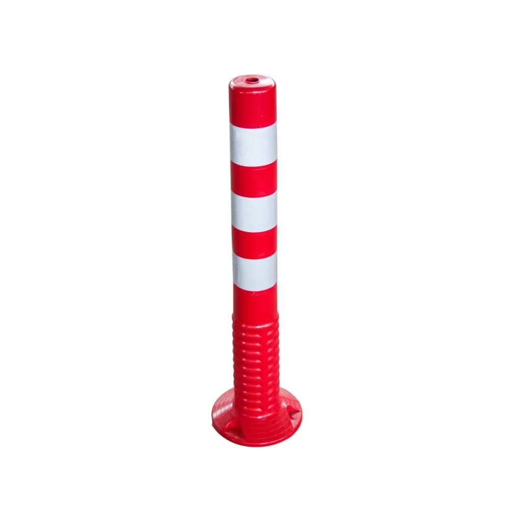 Antenna Post Reflective Flexible Plastic Traffic Road Safety Warning Post Bollard