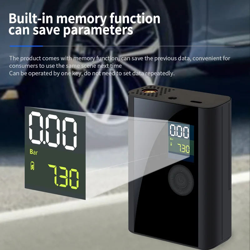 2022 Smart Mini Wireless Multifunction Air Pump For Electric Scooter Tire Car Wheel Bike Motor Accessory