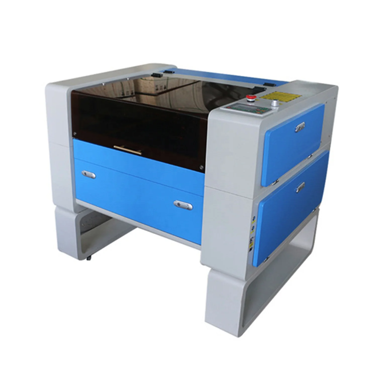 Compact 6040 Co2 laser engraving cut machine with Ruida RD6445 controller