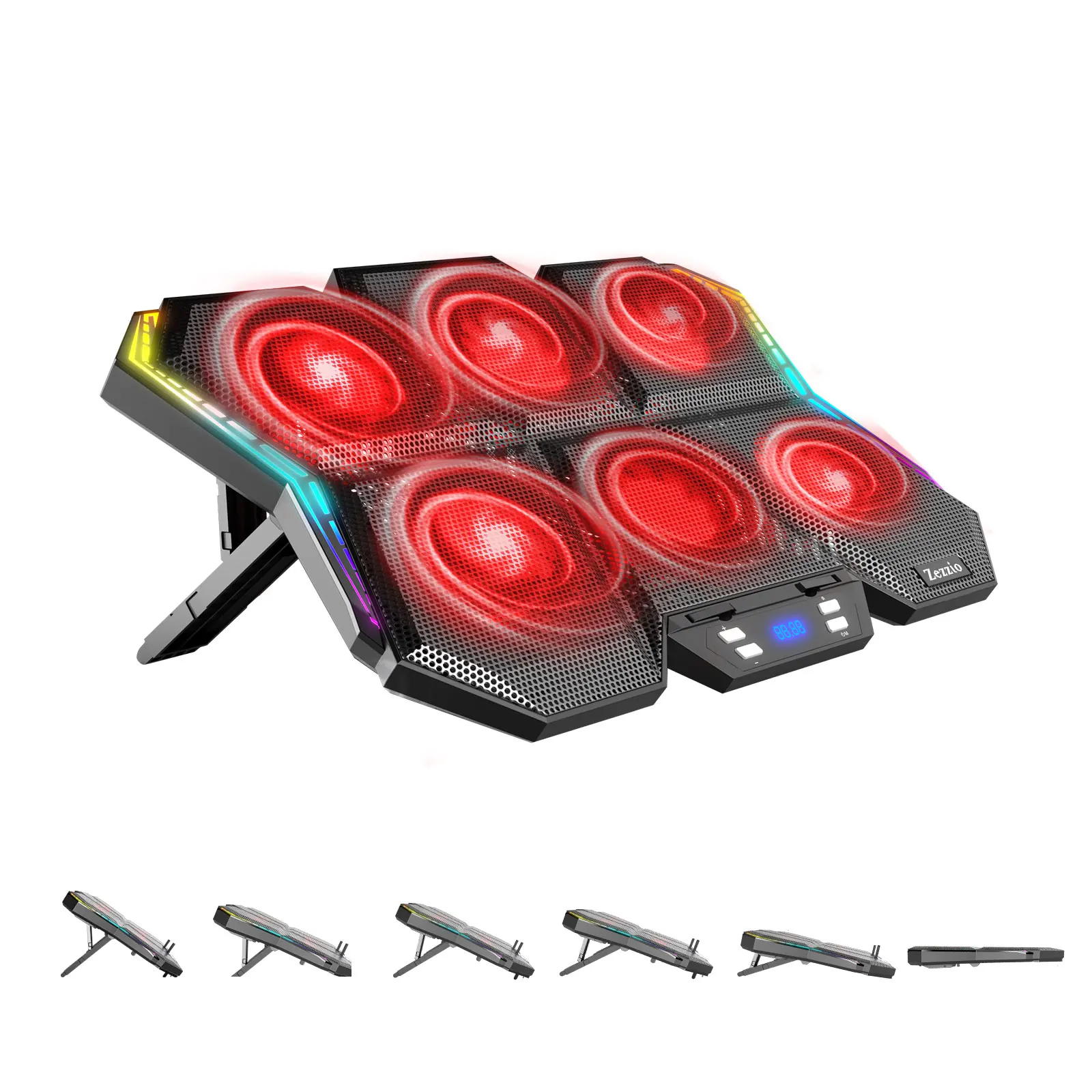 GAMING LAPTOP COOLER WITH ADJUSTABLE 6 FAN