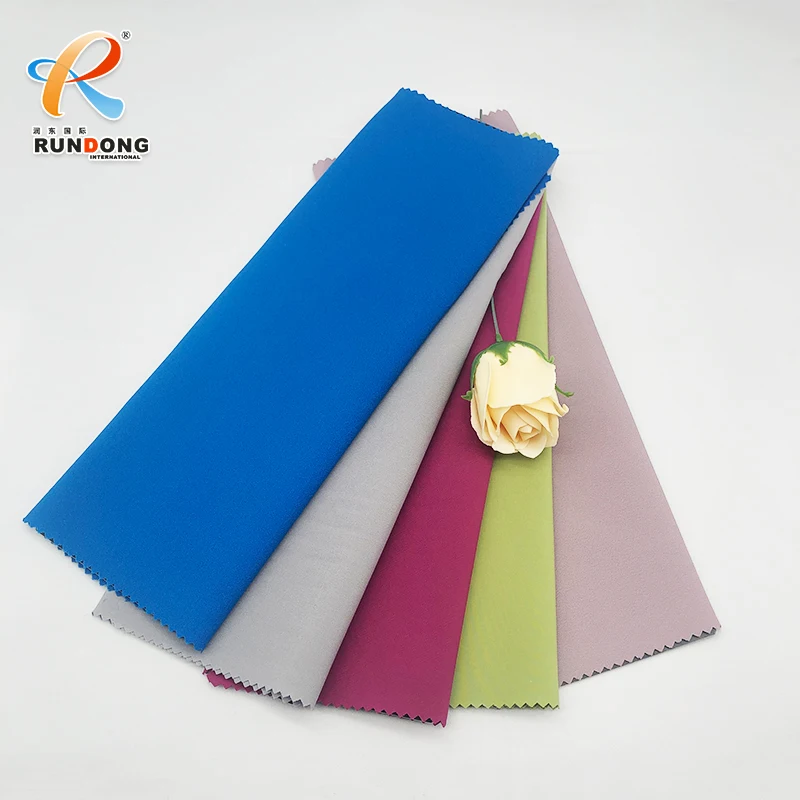 Rundong custom combed  woven 100% spandex  polyester  cotton  twill  uniform garbadine fabric