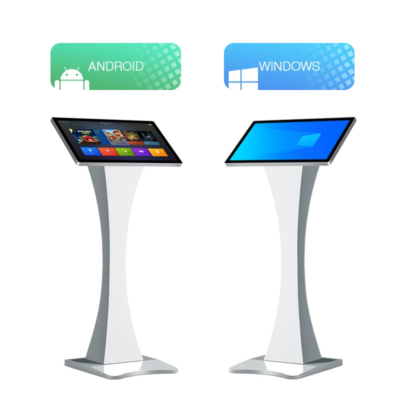15.6 18.5 21.5 23.6 23.8 27 Inch Interactive smart panel lcd digital signage horizontal pc touch screen for floor standing kiosk