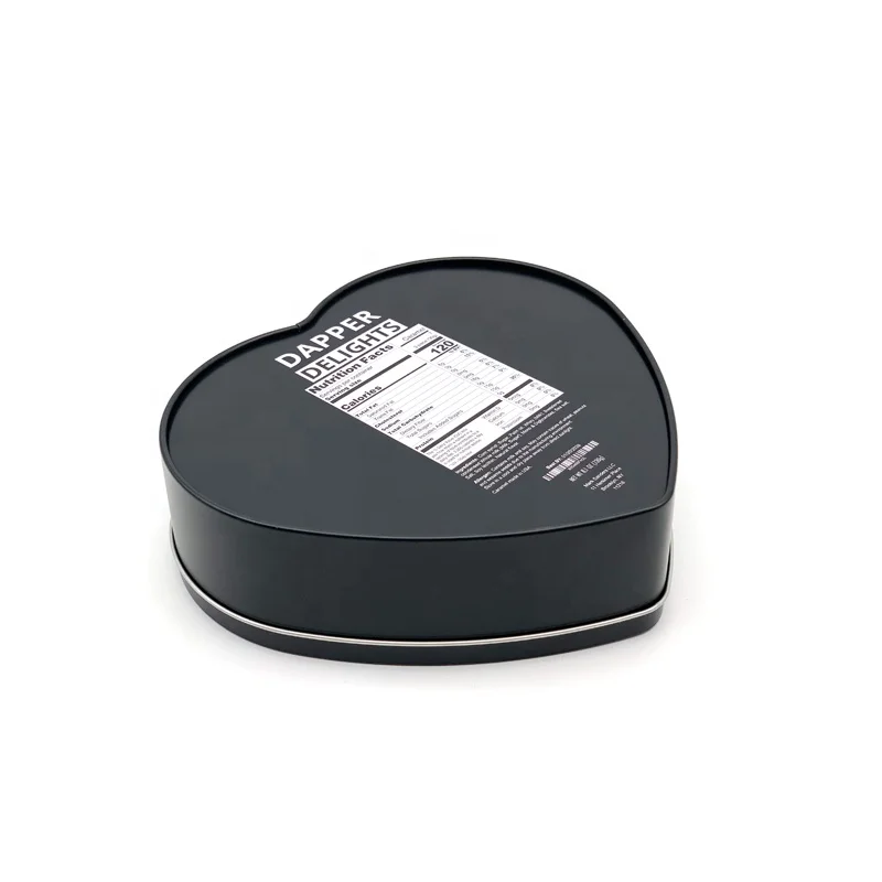 Hot sale custom printed candy sweets heart shape metal tin boxes Valentines love wedding gift chocolate heart tin can case