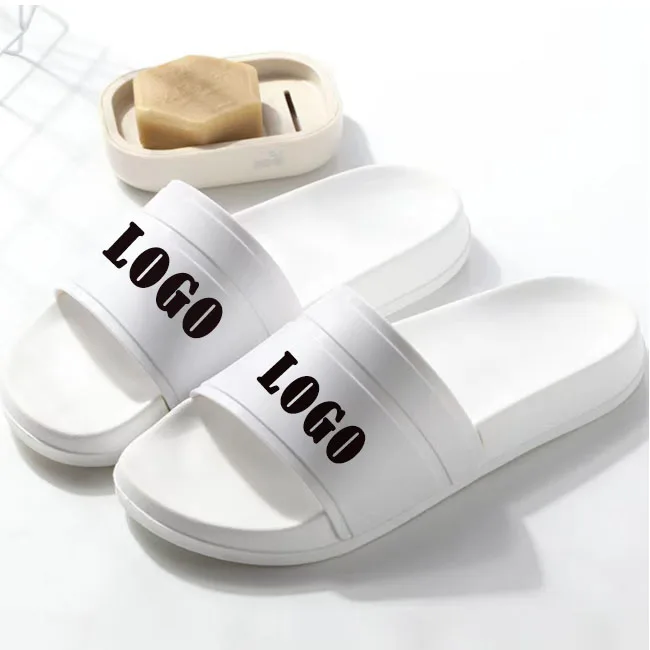Trendy Outdoor Large Size Personalized Logo Custom Eva Rubber Sports Man Sandals Slippers Slides Logo For Men