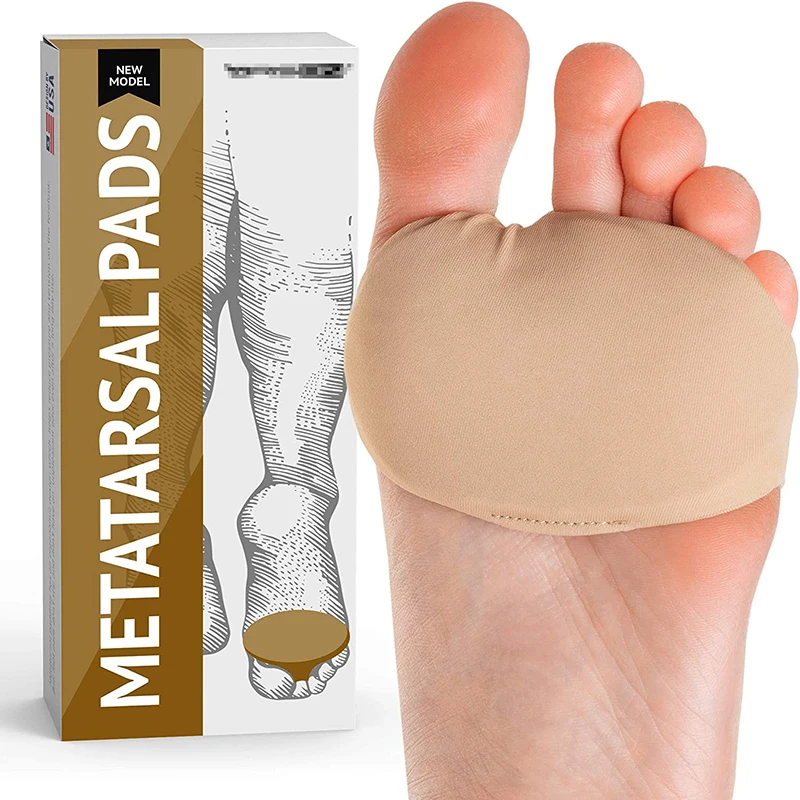 Fabric Metatarsal Pads - Ball of Foot Cushion Sleeves Forefoot Blisters Metatarsalgia Pain Relief Foot Health Care Tight Fitting