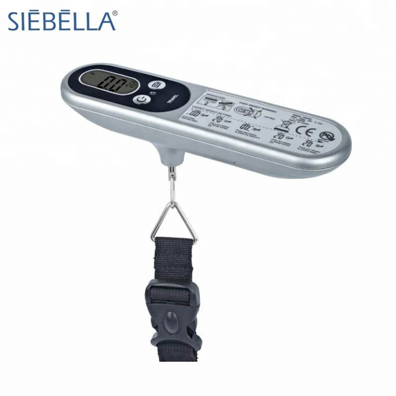 CE ROHS new design tare function Backlight digital luggage weight scale 50kg Customized Weighing Hanging suitcase scale