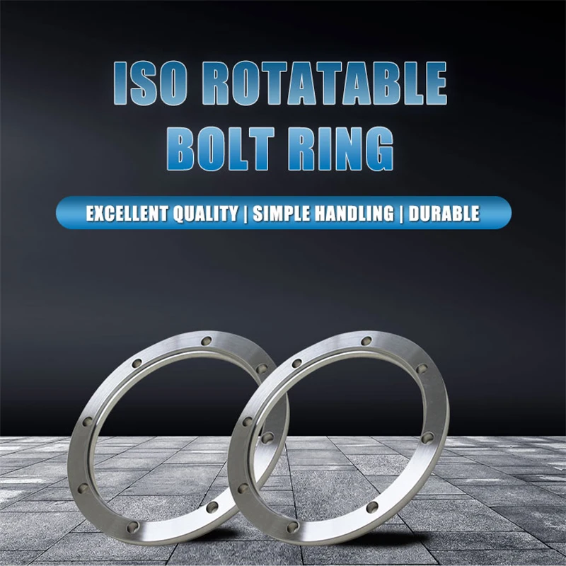 ISO rotatable Bolt Ring DN63 to DN630 sus304 stainless steel ISO63 ISO80 ISO100 ISO200 pipe flange bolt ring for vacuum system