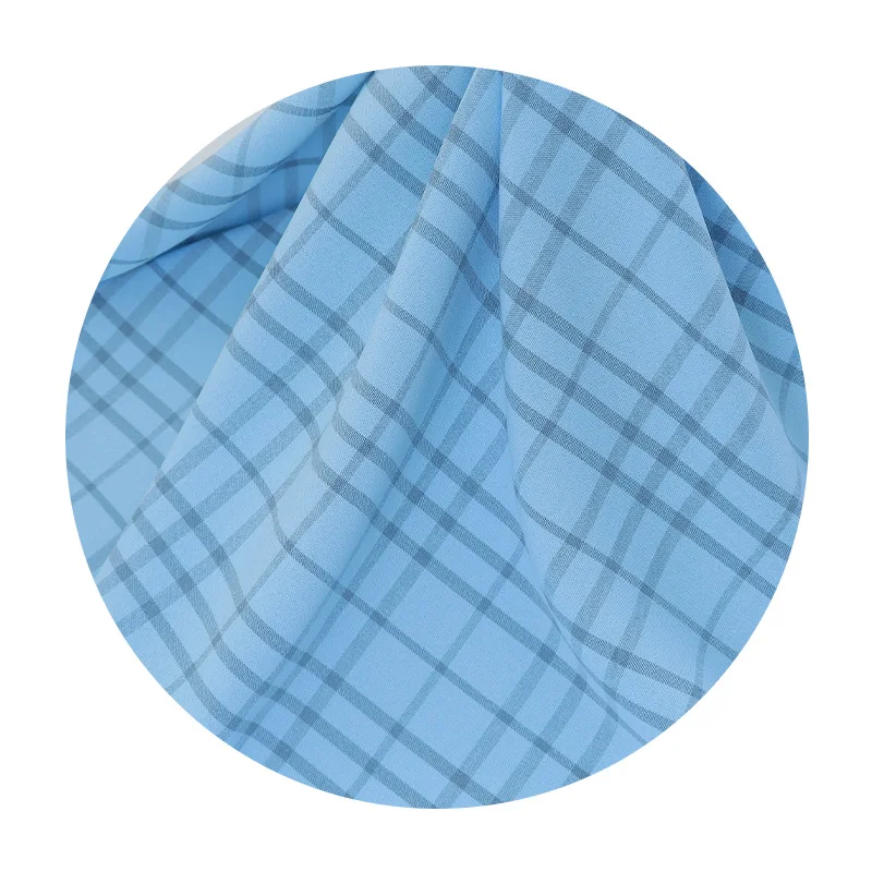 2023 Новое поступление хорошее качество 100 полиэстер спандекс тканая окрашенная ткань для одежды