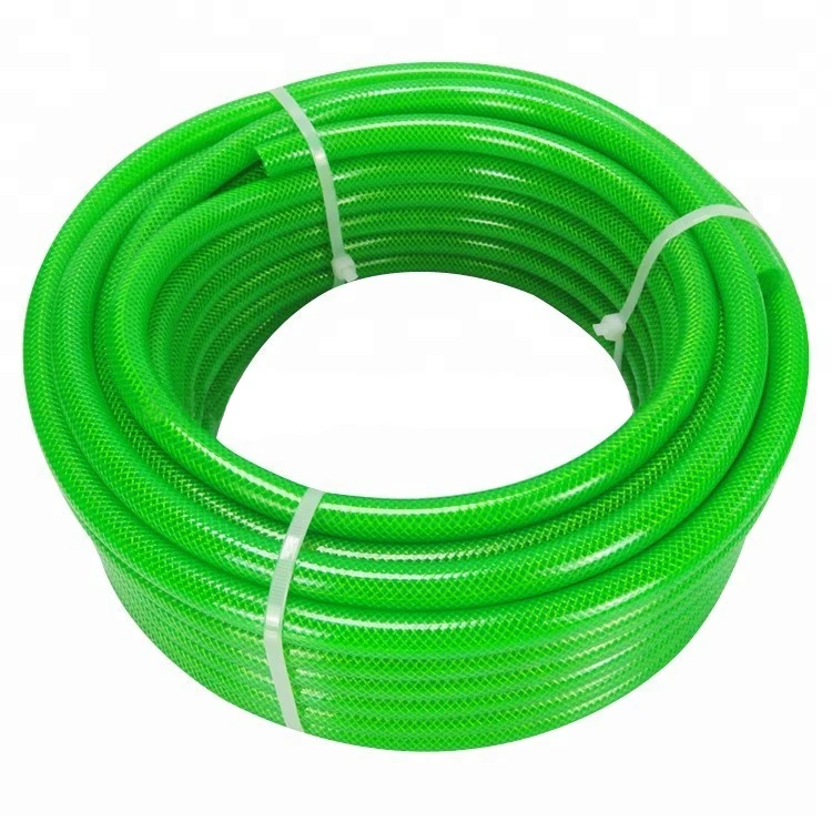 5/32 1/4 3/8 7/8 1 3 2 Inch Clear Plastic Vinyl Tubing PVC Fiber Braided Reinforced Tube Pipe Hose for Water Transfer 6 8 10 bar