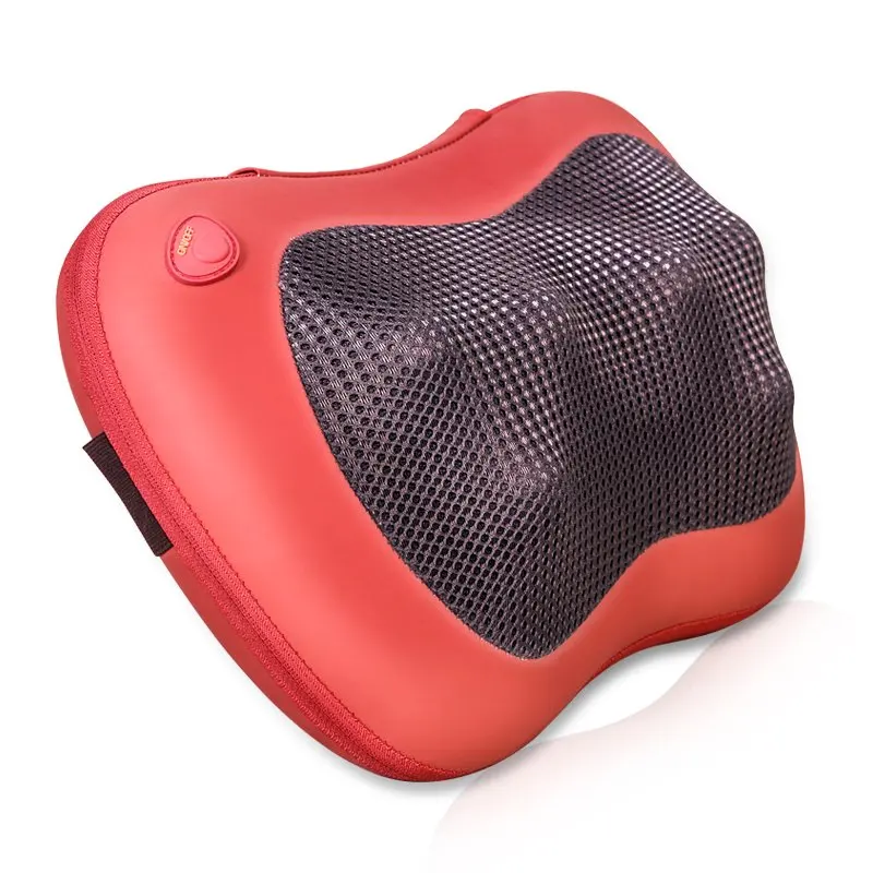 Multi-function neck rolling massage pillow shiatsu with heat car and home use neck and shoulder massager