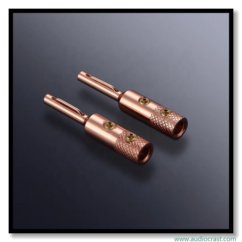 Viborg New Pure Copper Banana Plug Speaker Terminal 4mm Connector audio video RCA plug