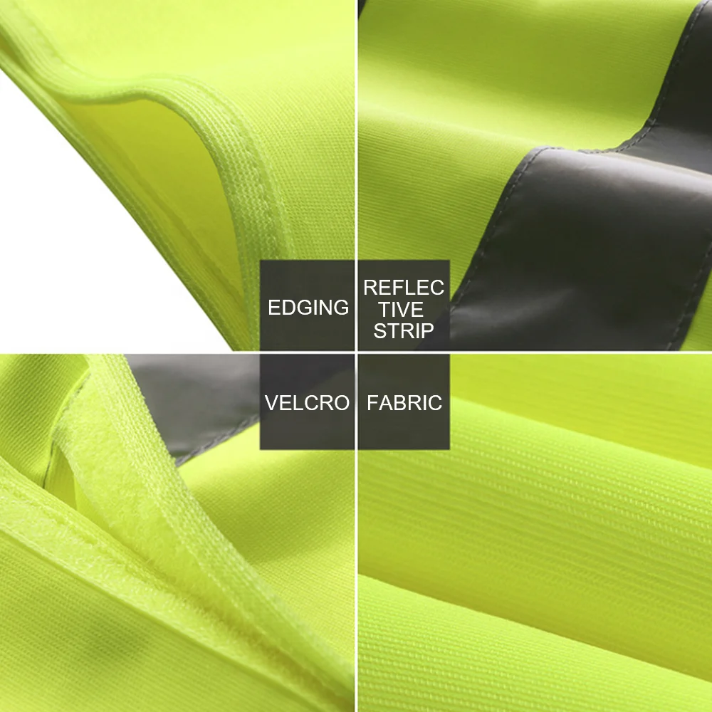 Durable high visibility oxford windproof waterproof construction traffic safety rainwear rain coat reflective suit raincoat