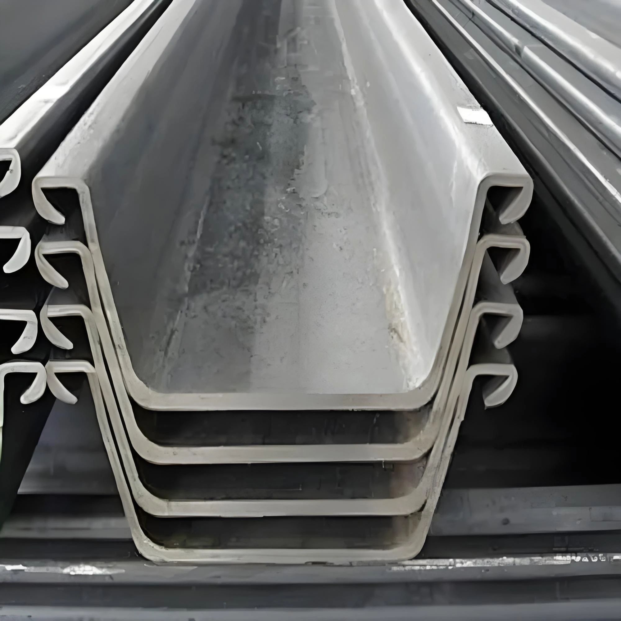 40mm 10mm Mild Hot Rolled Carbon Steel Sheet Pile Wall for Construction Flood Protector with Welding and Cutting Services