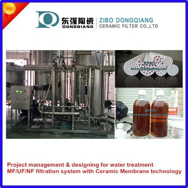 
MF microfiltration ceramic membrane filter for vinegar clarification 