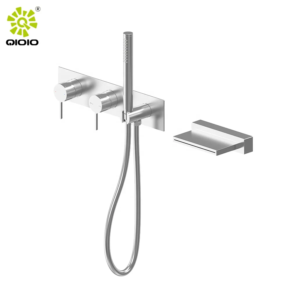 yingchuan sanitaryware  shower set  concealed shower mixer 304 ss   bathroom shower set bathtub  waterfall cascade spout