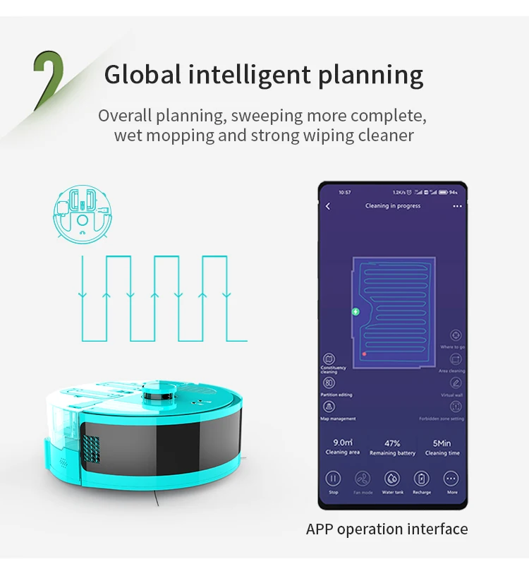 Cheap Clean Cleaning Intelligent Robotic Vacuum Cleaner Self Floor Sweep Mop Robot