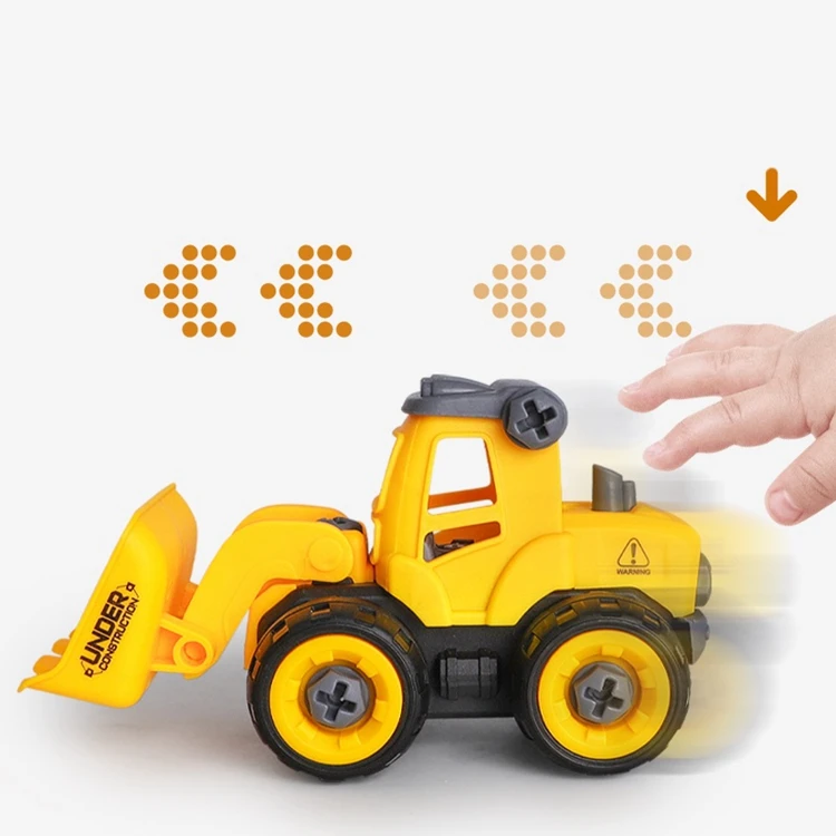 dropshipping Cheap Made in China Funny Educational Build Block Bricks Diy Toys Assemble Construction Truck Car for Kid