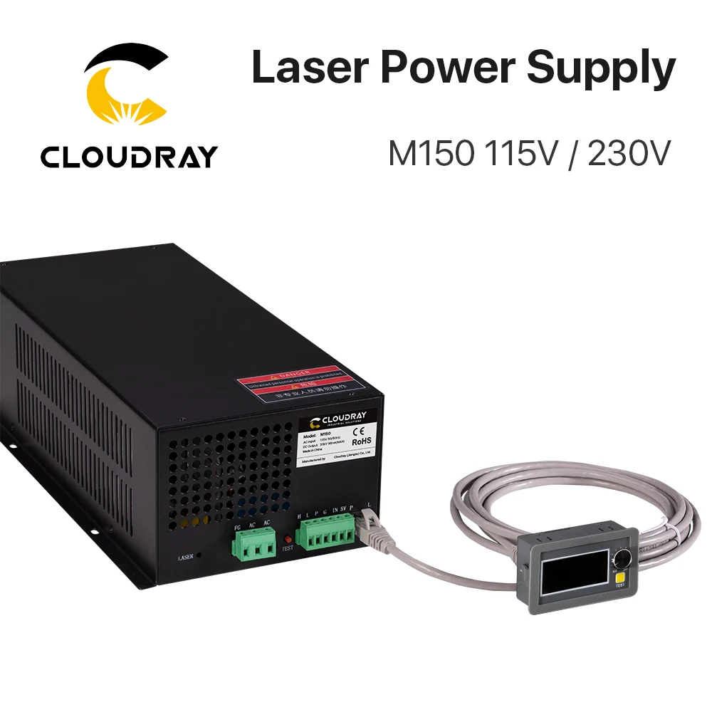 Cloudray MYJG 100W 120W 150W 180W Laser Power Supply With Monitor For CO2 Laser Cutting Machine
