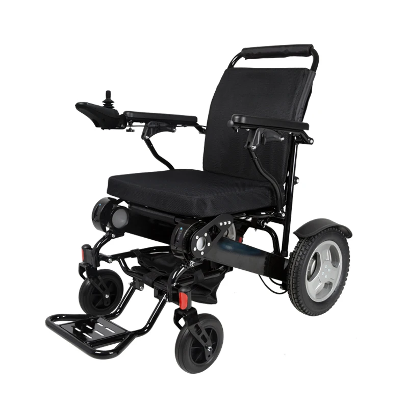 New design disabled 4 wheel electric mobility wheelchair foldable wholesale folding power wheel chair