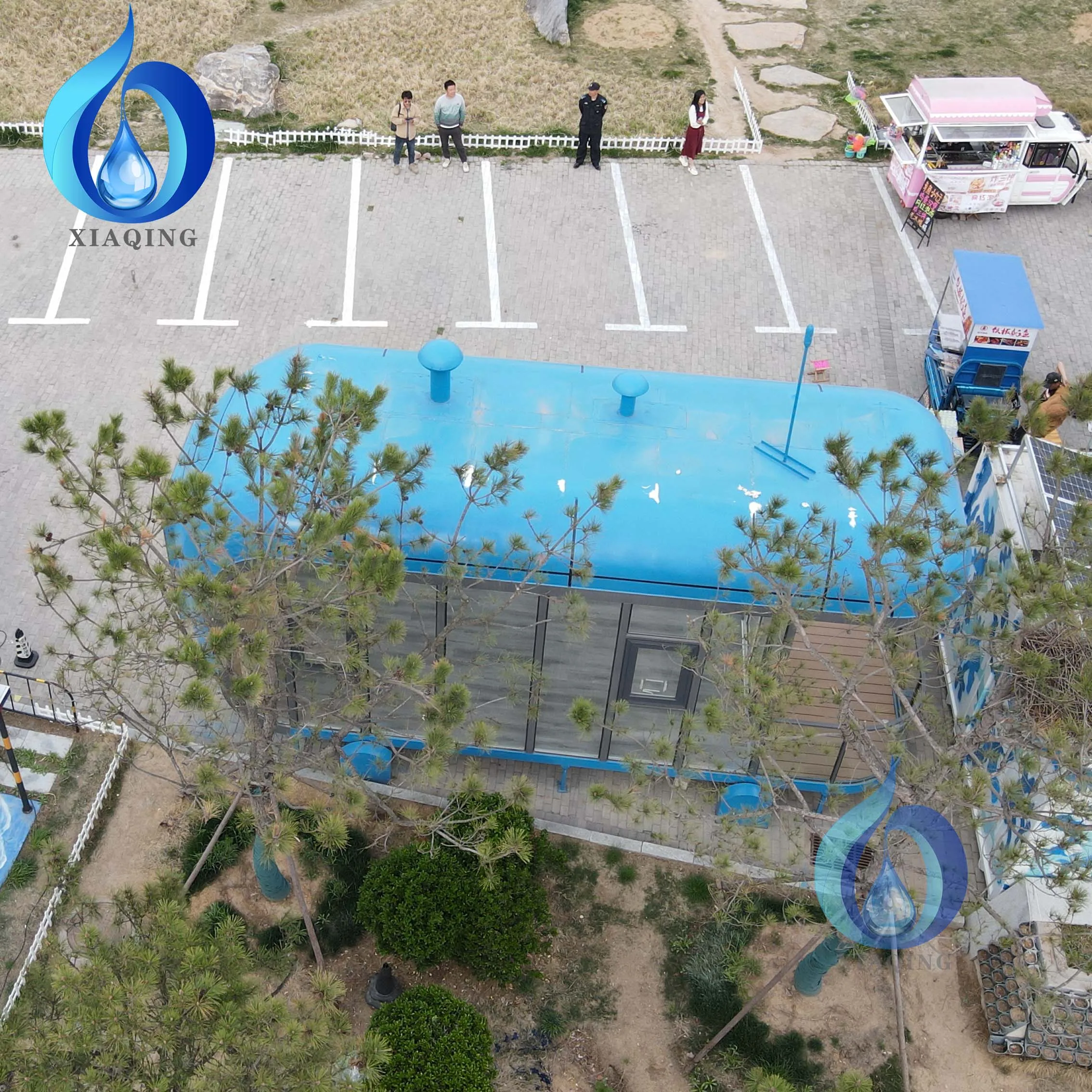 Furnished Cabin Homes Villa House 40ft Container Homes Capsule Office Pod with Apply Energy Storage Solar water treatment